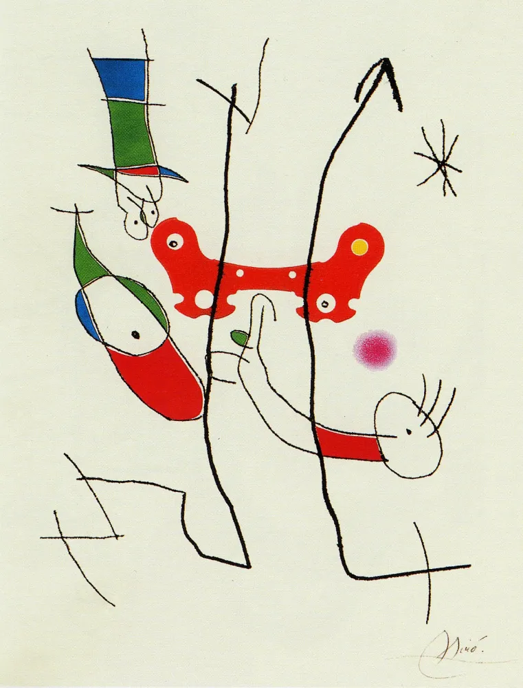 Гравюра Miró - Plus beau cadeau 