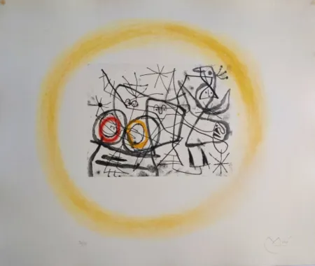 Акватинта Miró - Préparatifs D'Oiseaux II