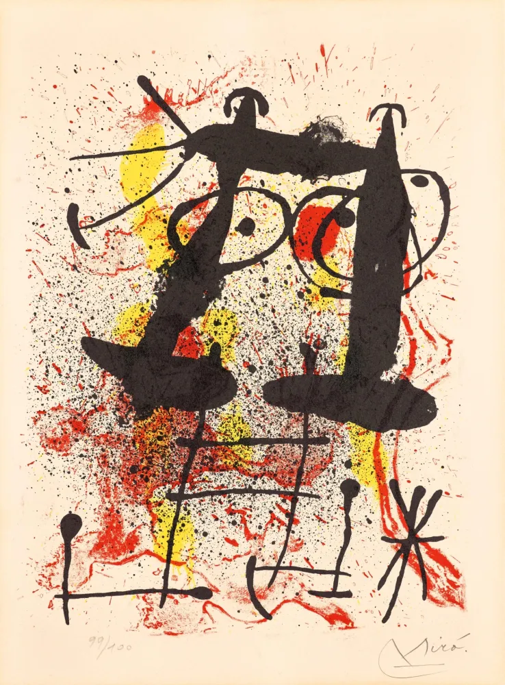 Литография Miró - Silence