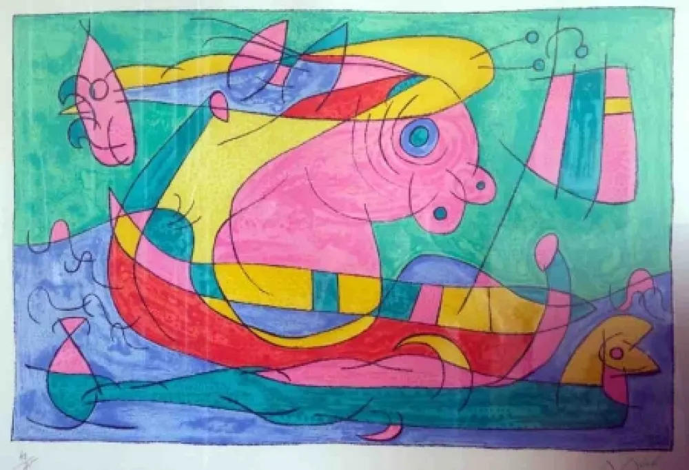 Литография Miró - SIN TITULO