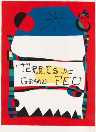 Литография Miró - Terres de grand feu, 1956