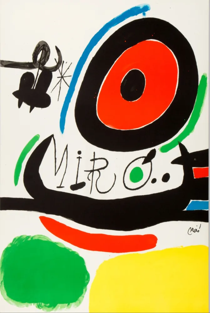 Литография Miró - Tres libres 