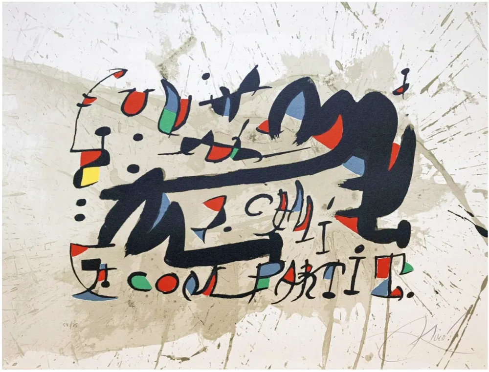 Литография Miró - Un Cami Compartit