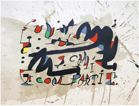 Литография Miró - Un Cami Compartit