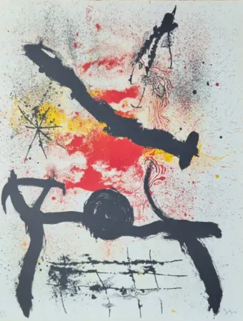 Литография Miró - Untitled from Graphikmappe Hochschule St. Gallen