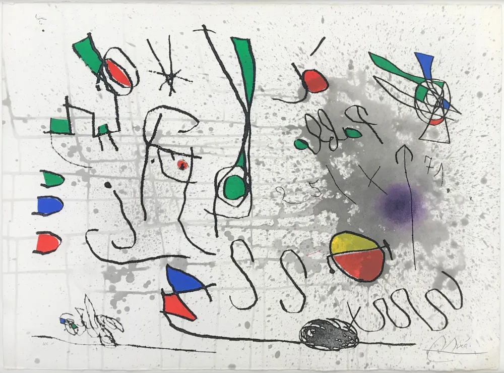 Офорт И Аквитанта Miró - UNTITLED (FROM HOMAGE TO PICASSO)