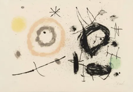 Литография Miró - Untitled (from the Bouquet de rêves pour Neila portfolio)