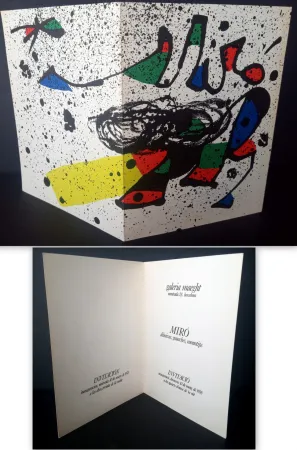 Литография Miró - Vernissage Miró Dibuixos, Gouaches, Monotips Galeria Maeght 