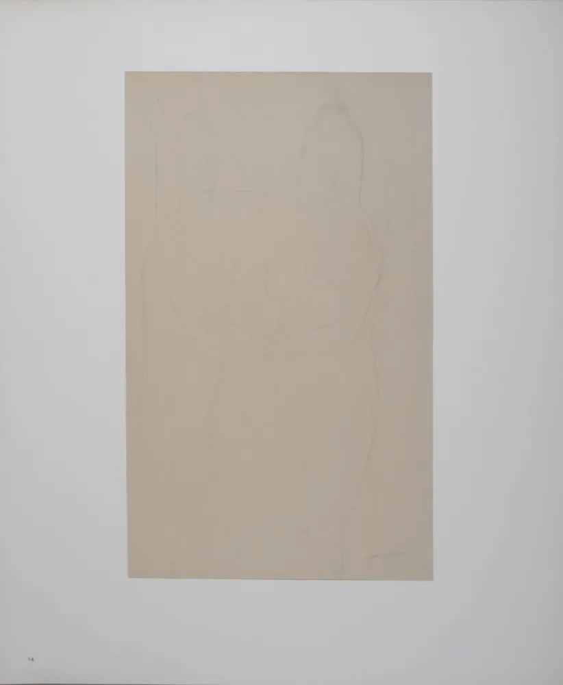 Литография Modigliani - Adam and Eve