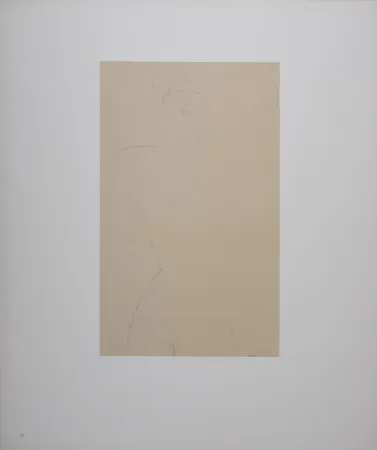 Литография Modigliani - Femme nue aux cheveux bouclés