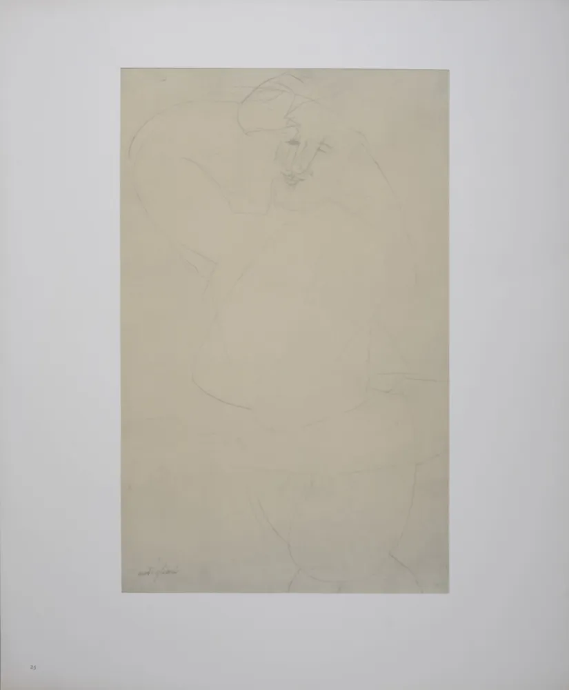 Литография Modigliani - Figure of Man Dancing