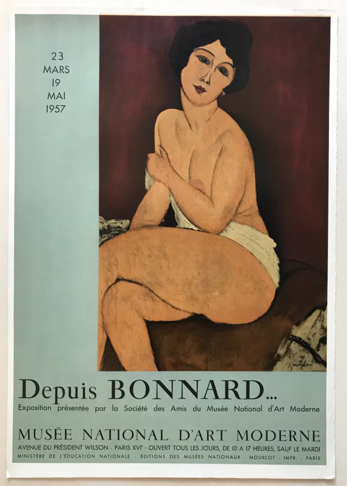 Литография Modigliani - Musee National d'Art Moderne
