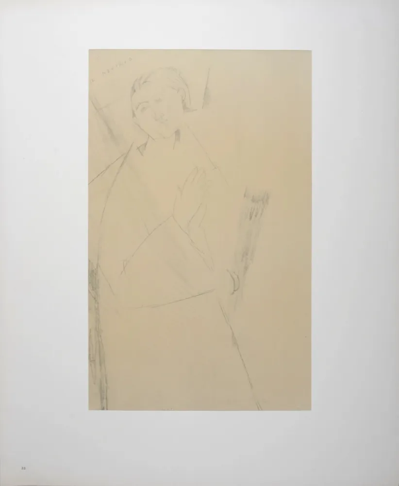 Литография Modigliani - The Novice