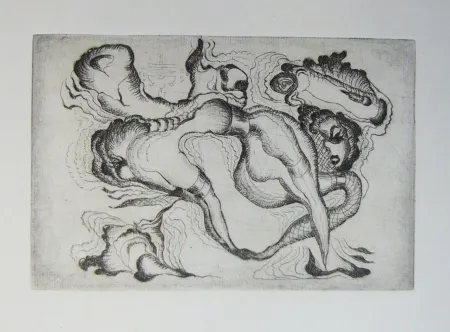 Гравюра Molinier - Sans titre noire