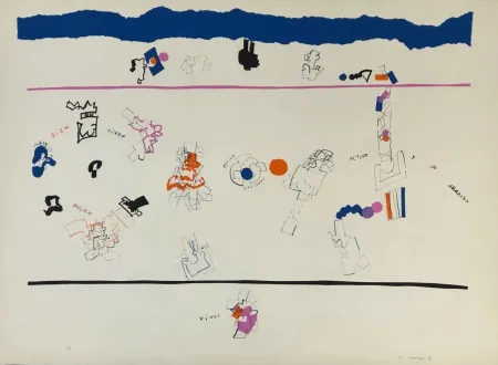 Офорт Mompó - Están naciendo