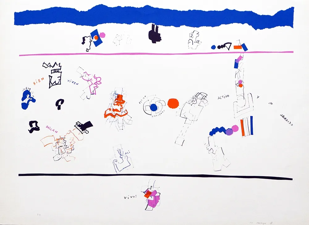 Литография Mompó - Están naciendo