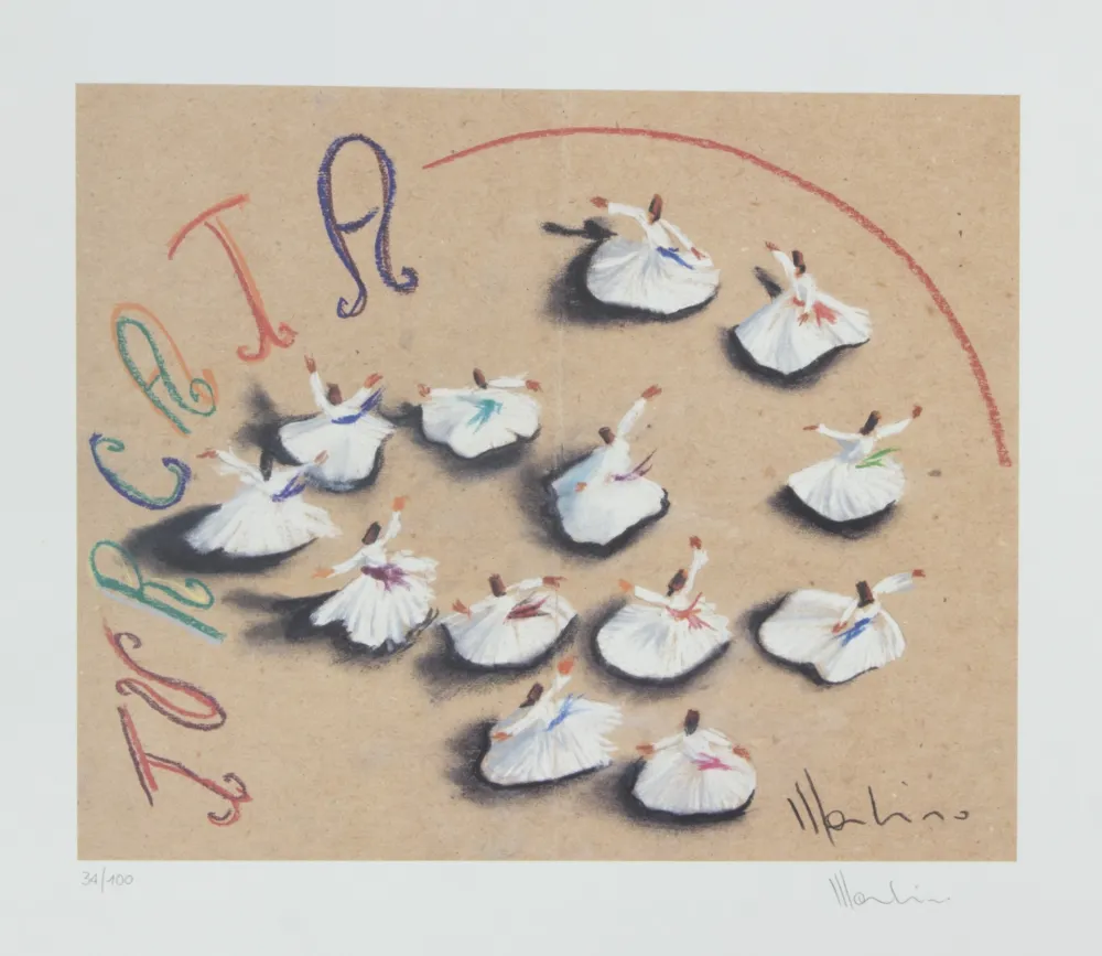 Литография Mondino - SENZA TITOLO