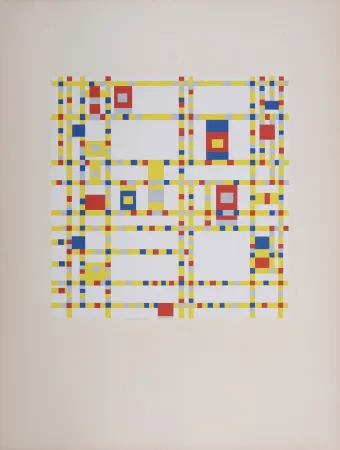 Сериграфия Mondrian - Broadway Boogie-woogie, 1943 (1957)