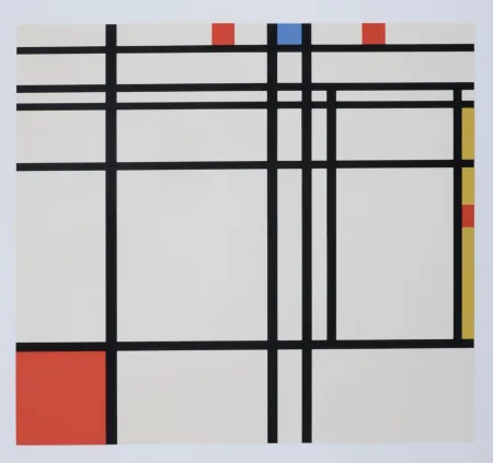 Сериграфия Mondrian - Composition in Red, Yellow and Blue, 1967