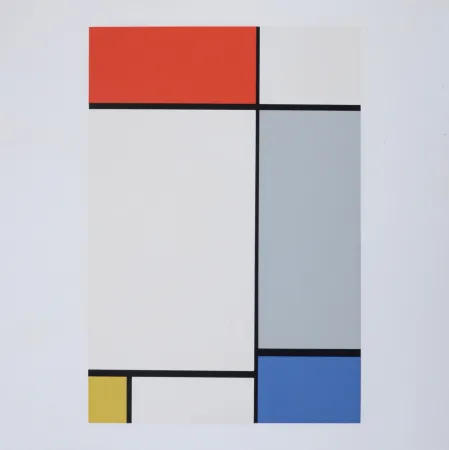 Сериграфия Mondrian - Composition in Red, Yellow, Blue and Gray, 1967