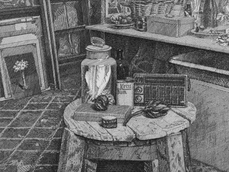 Офорт Mongatti - La radio