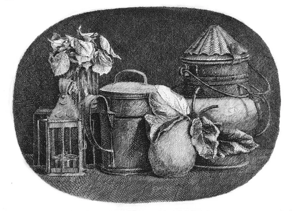 Офорт Mongatti - Natura morta