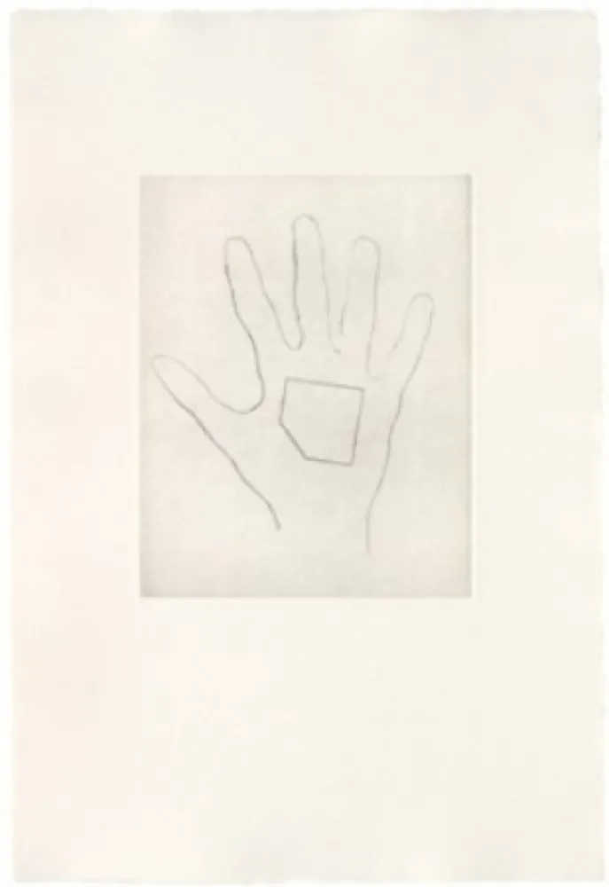 Гравюра Сухой Иглой Monk - My Left Hand Holding a Square 4