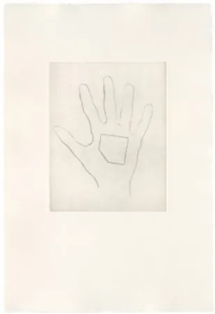 Гравюра Сухой Иглой Monk - My Left Hand Holding a Square 4