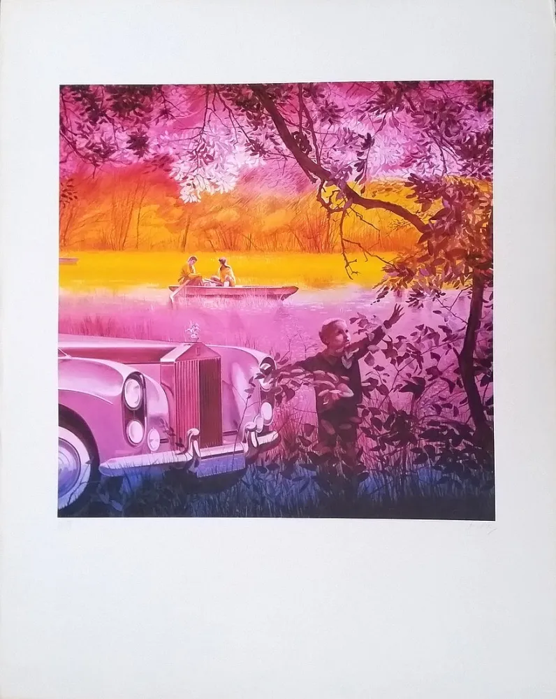 Литография Monory - Lithographie offset. Numérotée et signée par l'artiste au crayon.