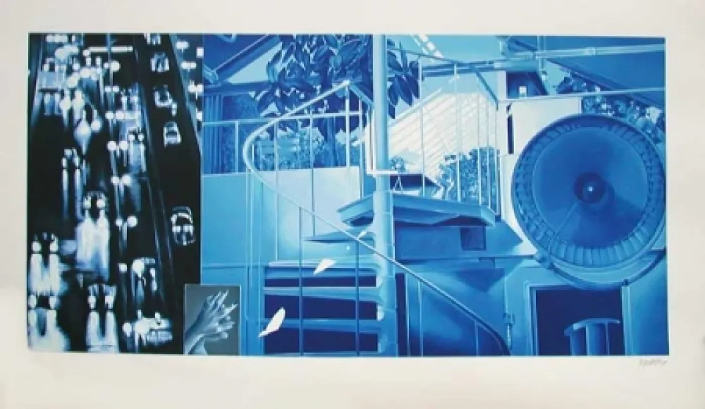 Литография Monory - Nuit