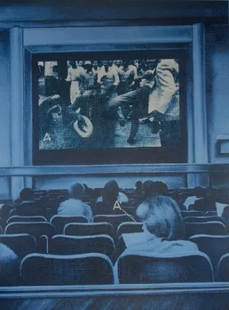 Сериграфия Monory - USA 76 - Movies