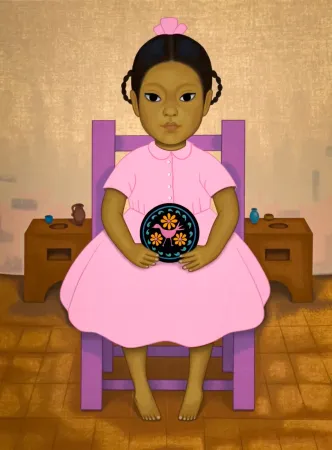 Сериграфия Montoya - Cocina, chica con plato