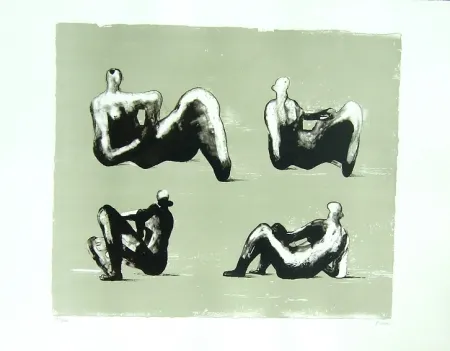 Литография Moore - Omaggio a Michelangelo