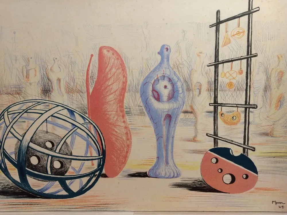 Литография Moore - School for arts