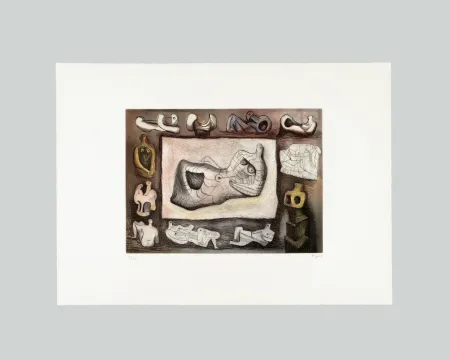 Гравюра Moore - Sculptural ideas (tav. 5)