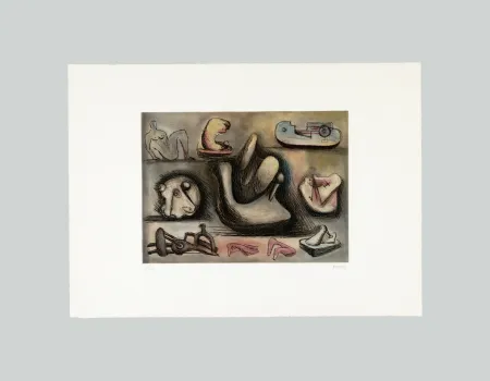 Гравюра Moore - Sculptural ideas (tav. 6)