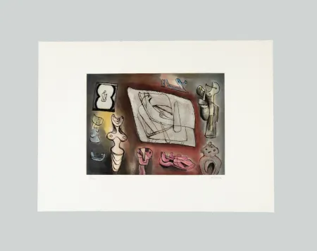 Гравюра Moore - Sculptural ideas (tav. 7)