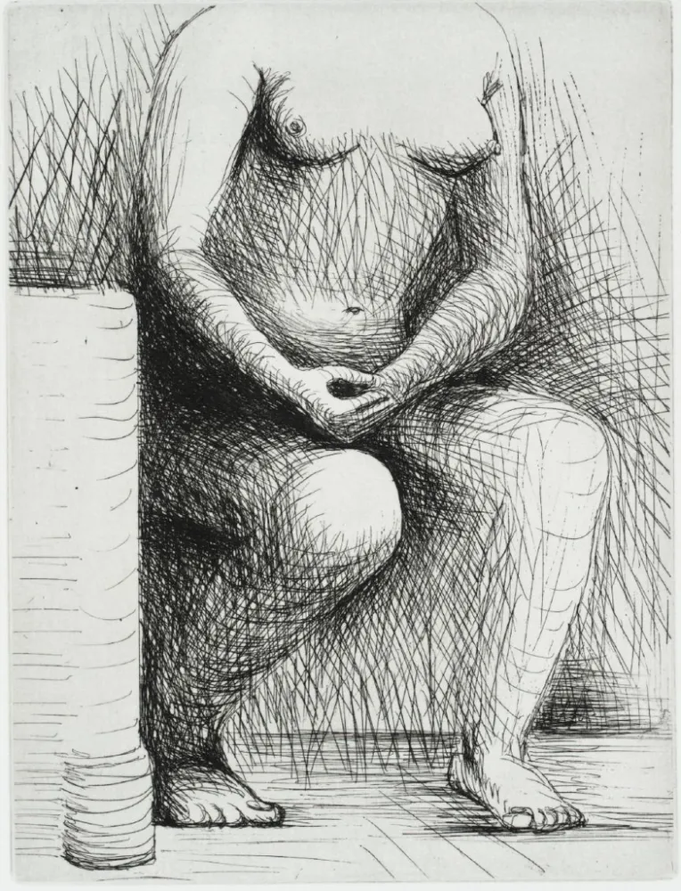 Гравюра Moore - Seated Figure