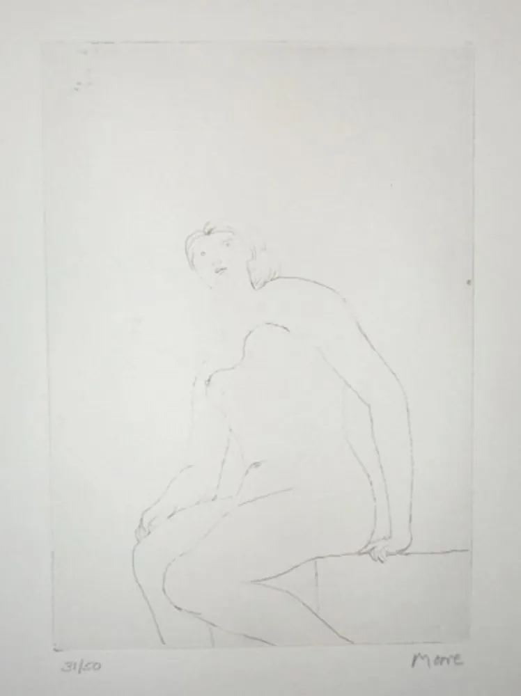 Многоэкземплярное Произведение Moore - Seated Nude