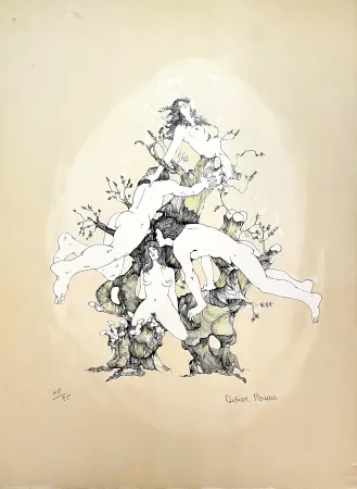 Литография Moreau - L'Amour