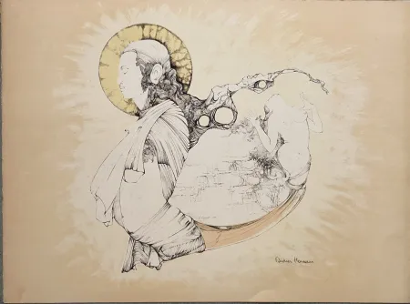 Литография Moreau - L'Amour