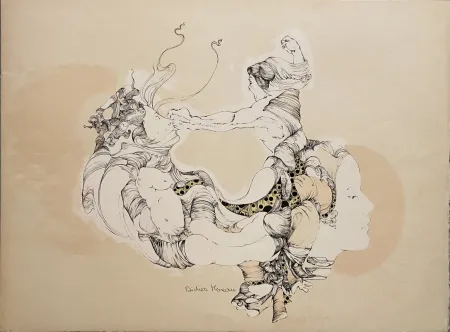 Литография Moreau - L'Amour