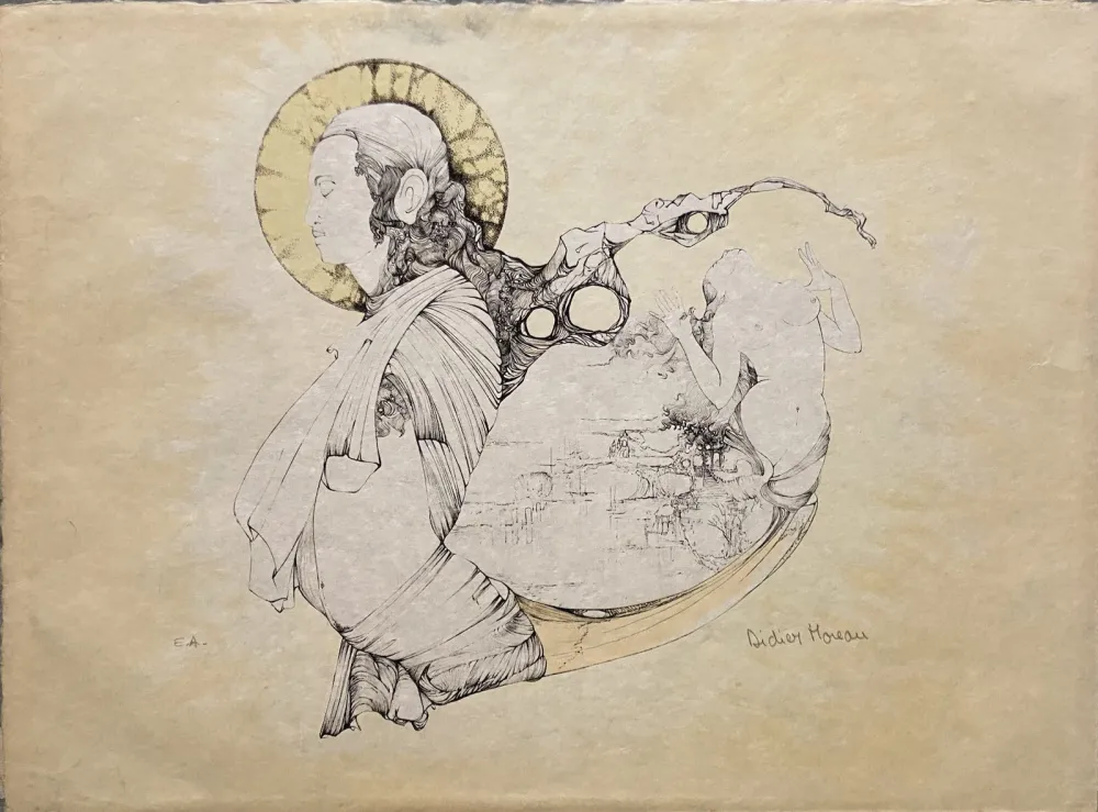 Литография Moreau - L'Amour