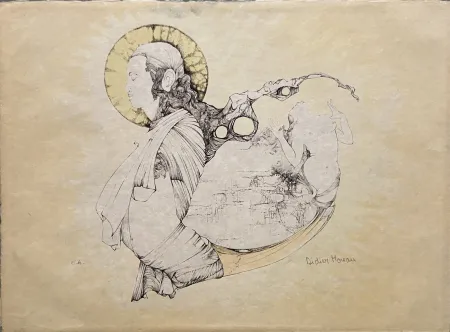 Литография Moreau - L'Amour