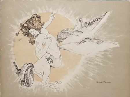Литография Moreau - L'Amour