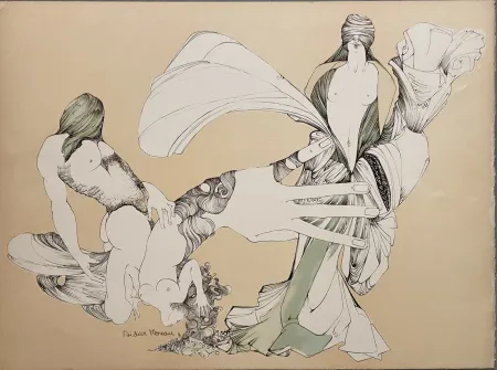 Литография Moreau - L'Amour