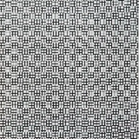 Сериграфия Morellet - 2 trames de tirets-positif