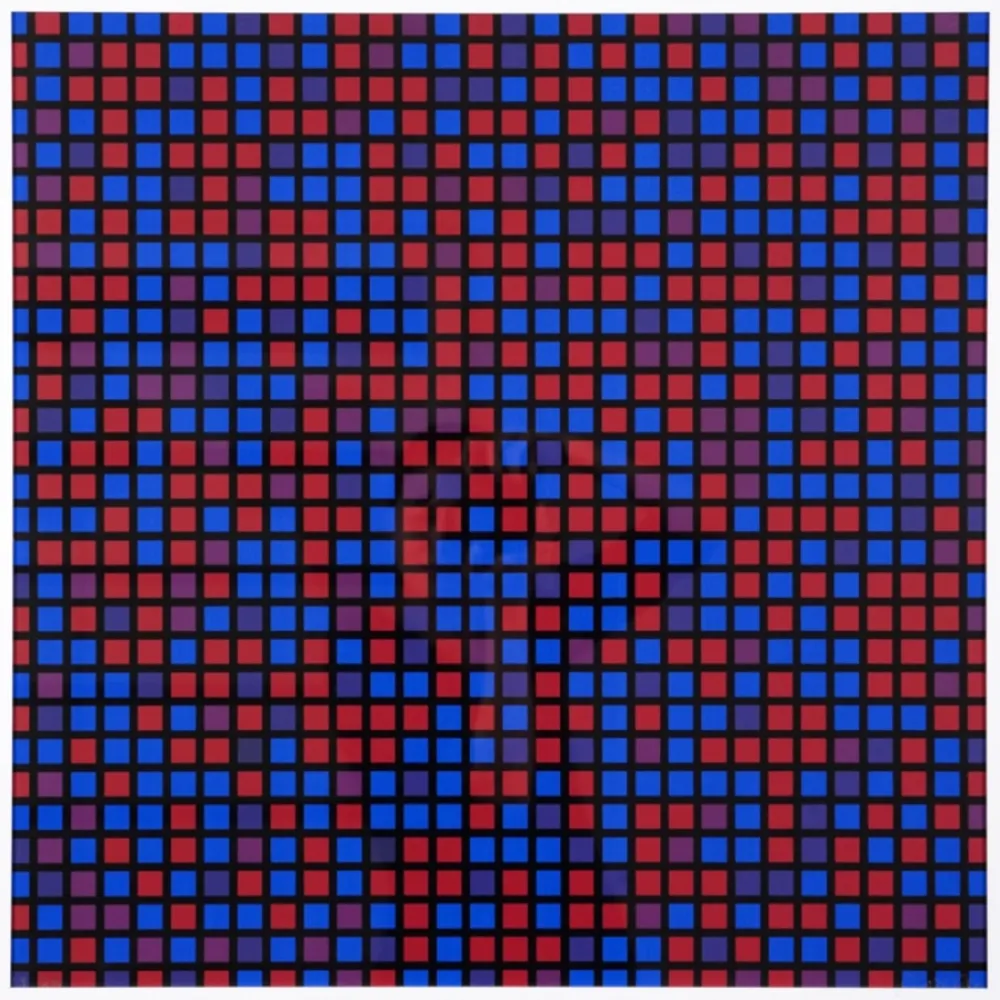 Многоэкземплярное Произведение Morellet - Chartres - bleu violet