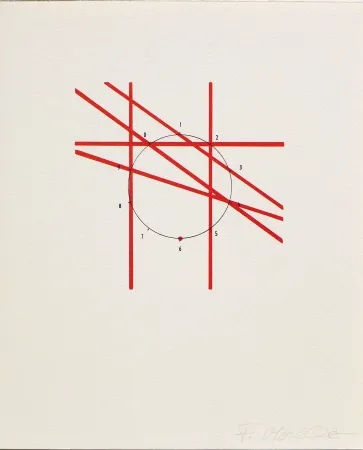 Литография Morellet - SYSTEMES, HASARD ET TELEPHONE