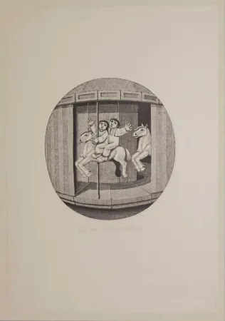 Гравюра На Дереве Morena - Il cavallo bianco